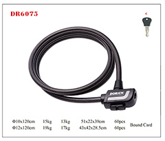 DR6075 Spiral Cable Lock