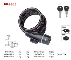 DR6008 Spiral Cable Lock